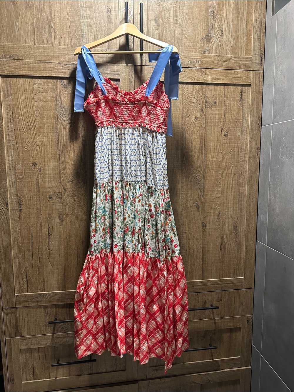 Free People 🍒Bluebell Maxi Dress Cherry Combo - Picture 3 of 3